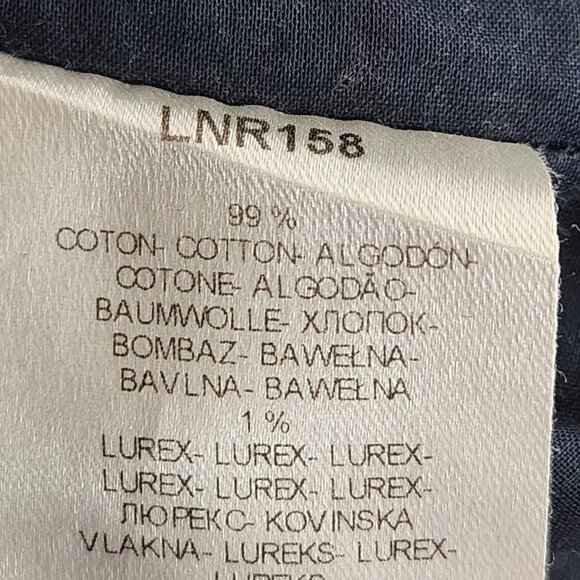 Naf Naf Beige Plaid Cotton Pleated Front V-Neck Tunic Dress - Picture 6 of 9